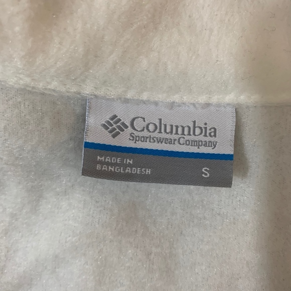 COLUMBIA Women's White Fleece Vest Size S - Picture 3 of 5